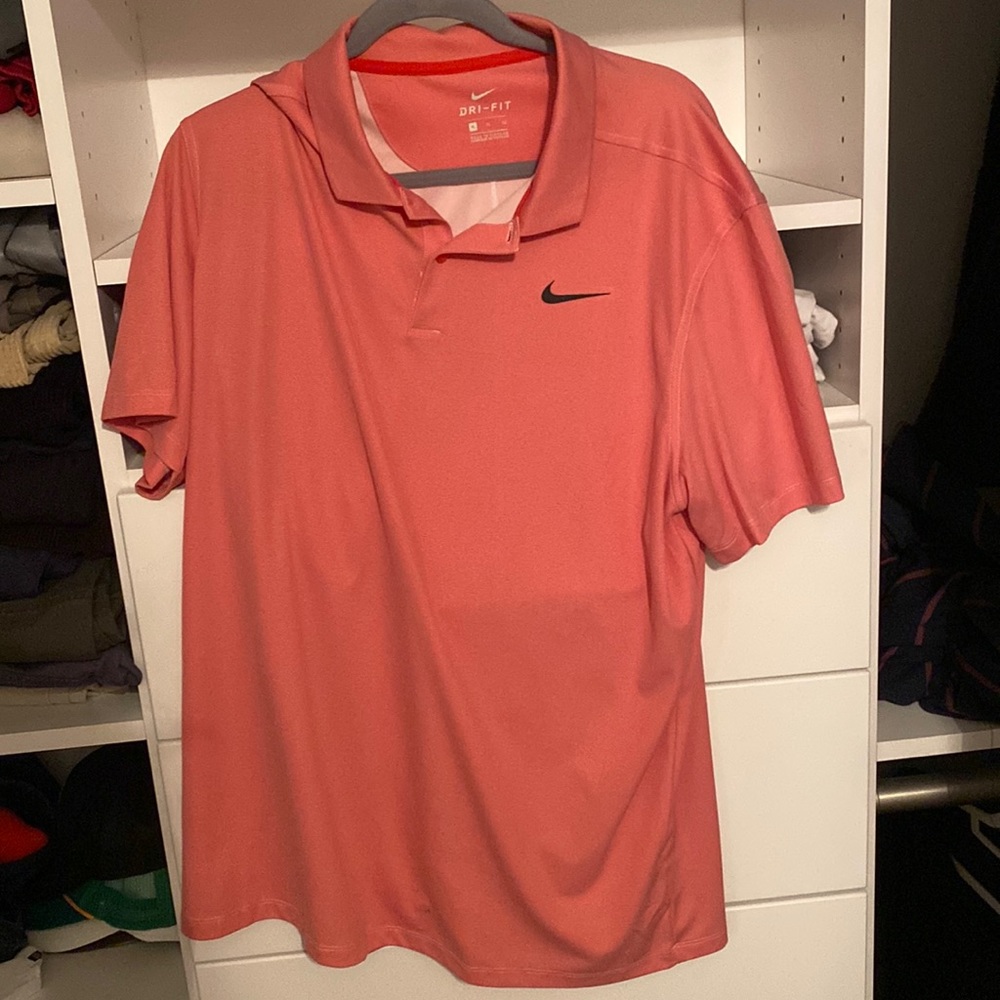 Nike Golf Polo Dri-fit XL Salmon color